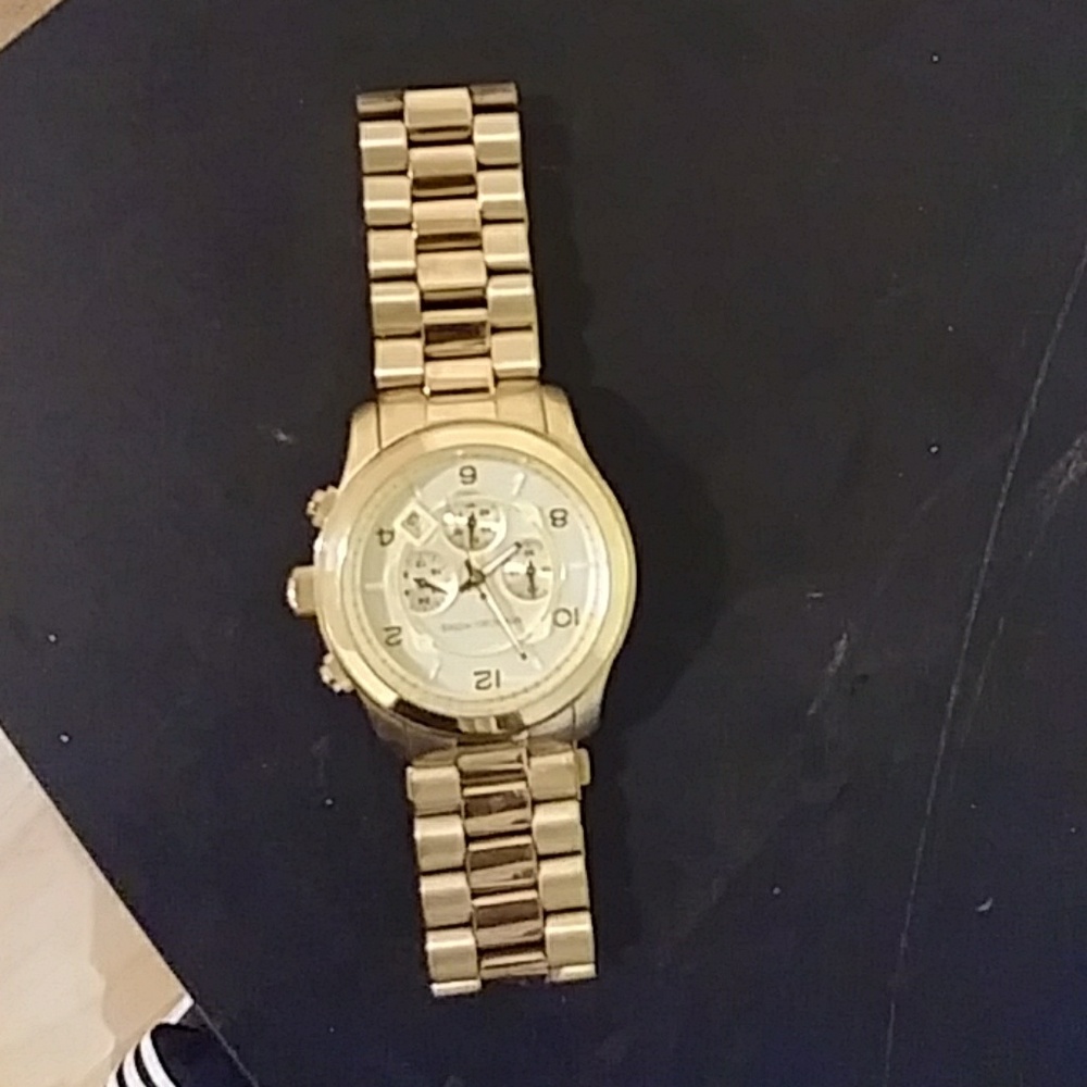 Gold mens watch